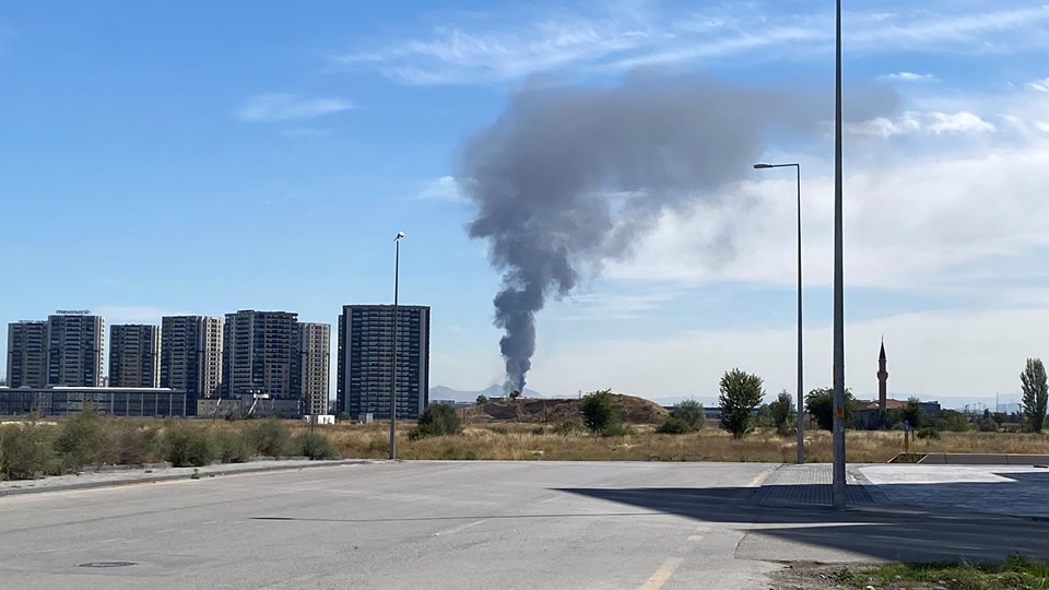 Ankara'da sanayi sitesinde yangın - 1
