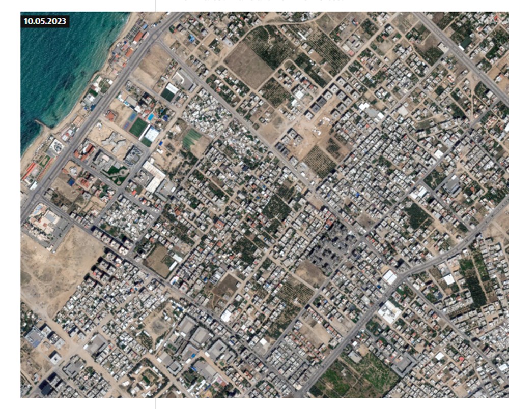 İsrail bombardımanın öncesi ve sonrasında Gazze: Yıkım uydudan görüntülendi - 5