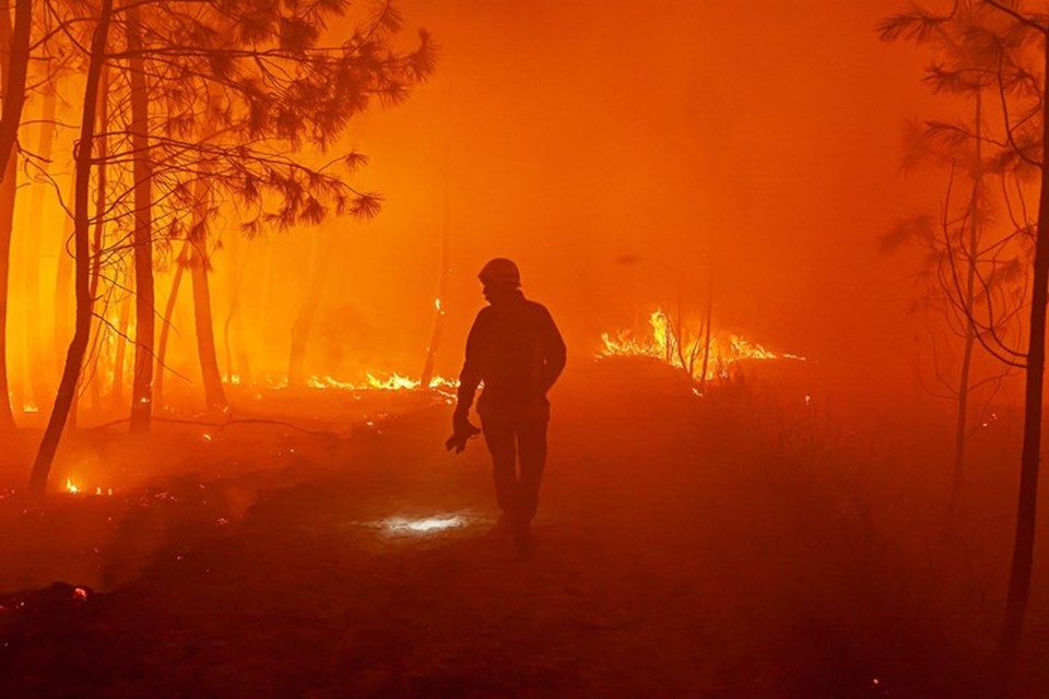 Fransa’nın Korsika Adası'ndaki yangında 450 hektarlık yeşil alan zarar gördü - 2