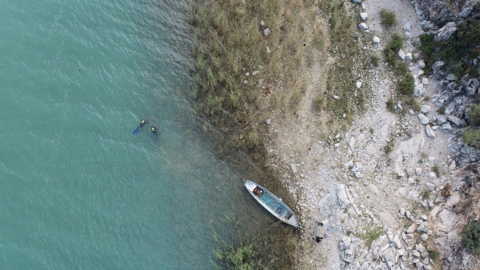 Beyşehir Gölü'nde keşfedilen tarihi yapılar su altı arkeologları tarafından inceleniyor - 2