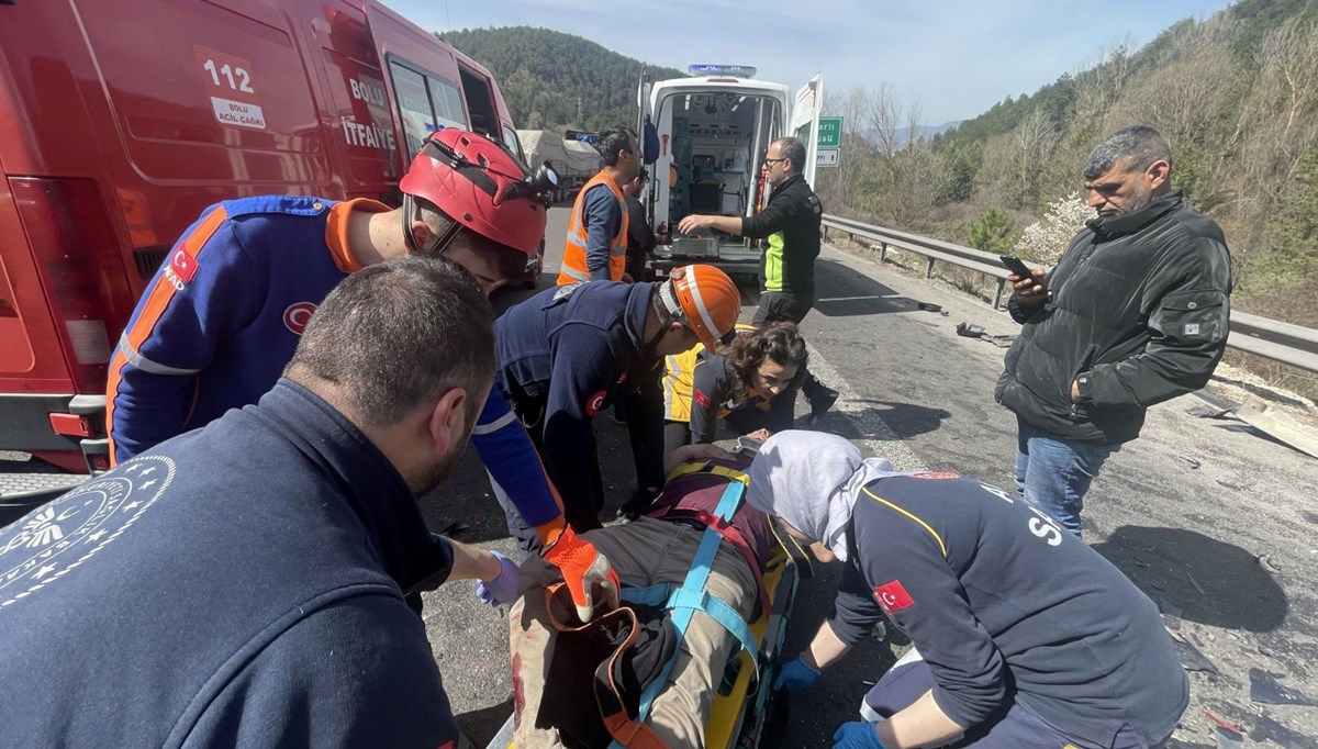 Anadolu Otoyolu’nda kaza: 1 yaralı