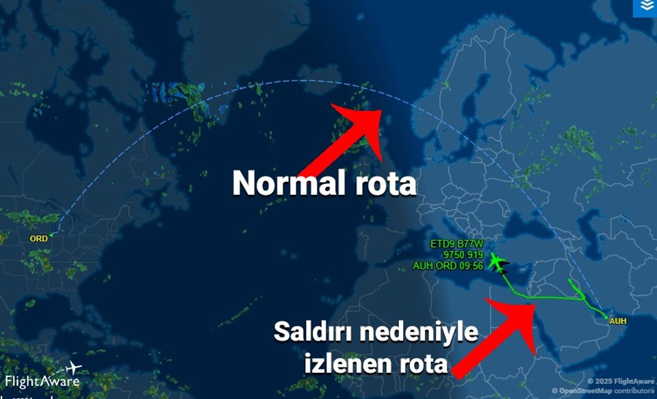 Savaş çanları uçakların rotasını değiştirdi... İşte yeni yol - 1