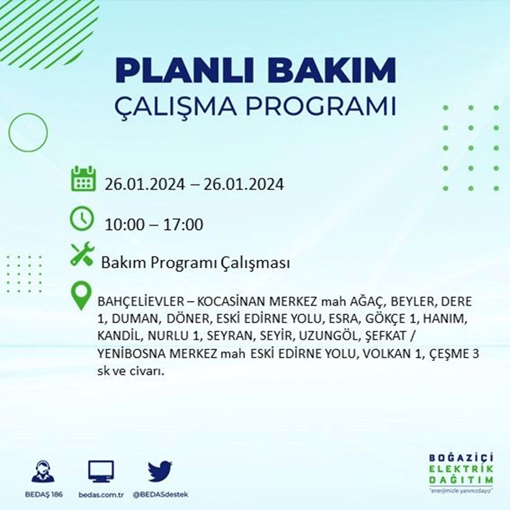 İstanbul'un 17 ilçesinde elektrik kesintisi (Avcılar, Bağcılar, Bayrampaşa...): Elektrikler ne zaman gelecek? - 6