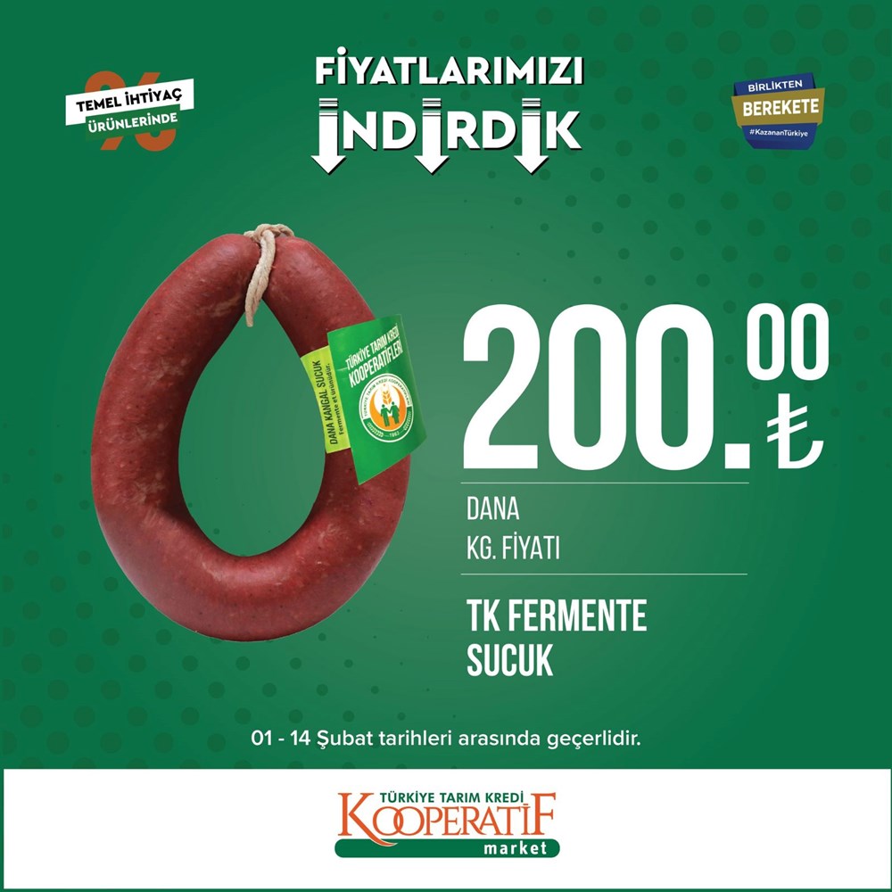Tarım Kredi Kooperatif Market güncel indirimli ürünler listesini paylaştı Tarım Kredi Kooperatif Market yeni indirimli ürünler listesi belli oldu (1-14 Şubat güncel indirimli ürünler kataloğu) - 28