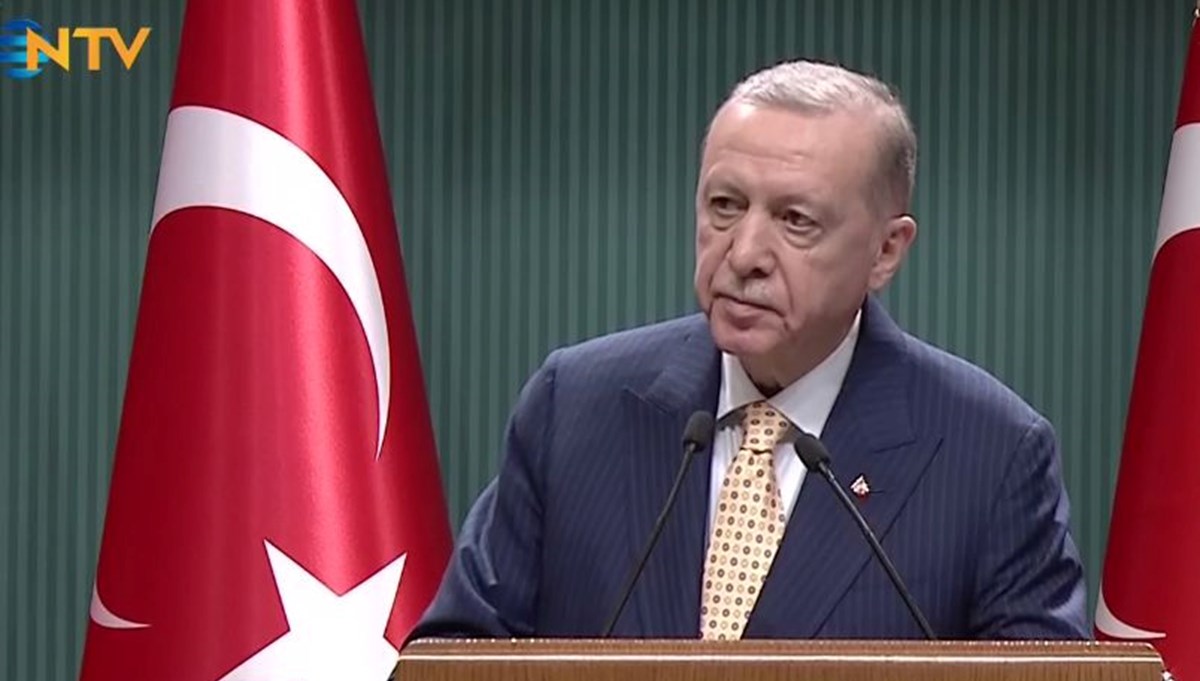Kabine toplantısı sonrası Cumhurbaşkanı Erdoğan'dan açıklama