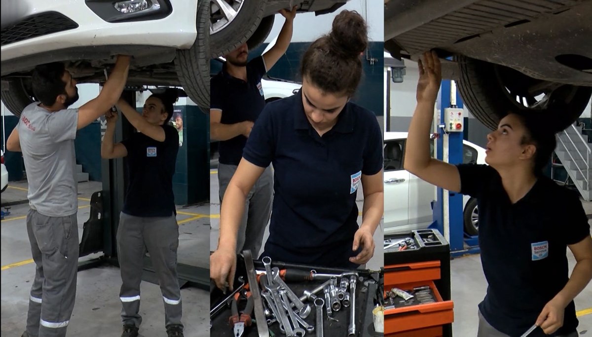 'Yapamazsın' dediler, usta oto tamircisi oldu