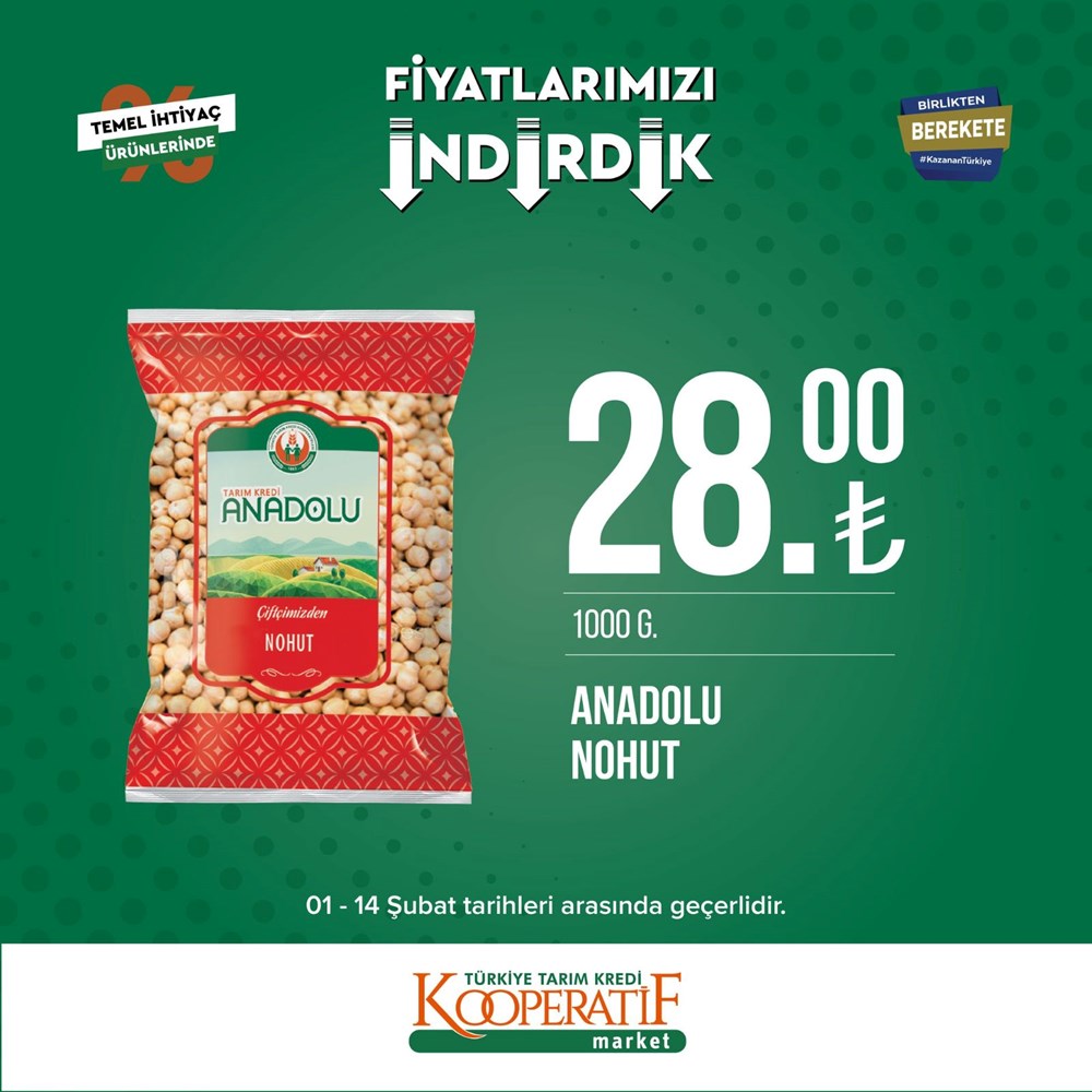 Tarım Kredi Kooperatif Market güncel indirimli ürünler listesini paylaştı Tarım Kredi Kooperatif Market yeni indirimli ürünler listesi belli oldu (1-14 Şubat güncel indirimli ürünler kataloğu) - 44