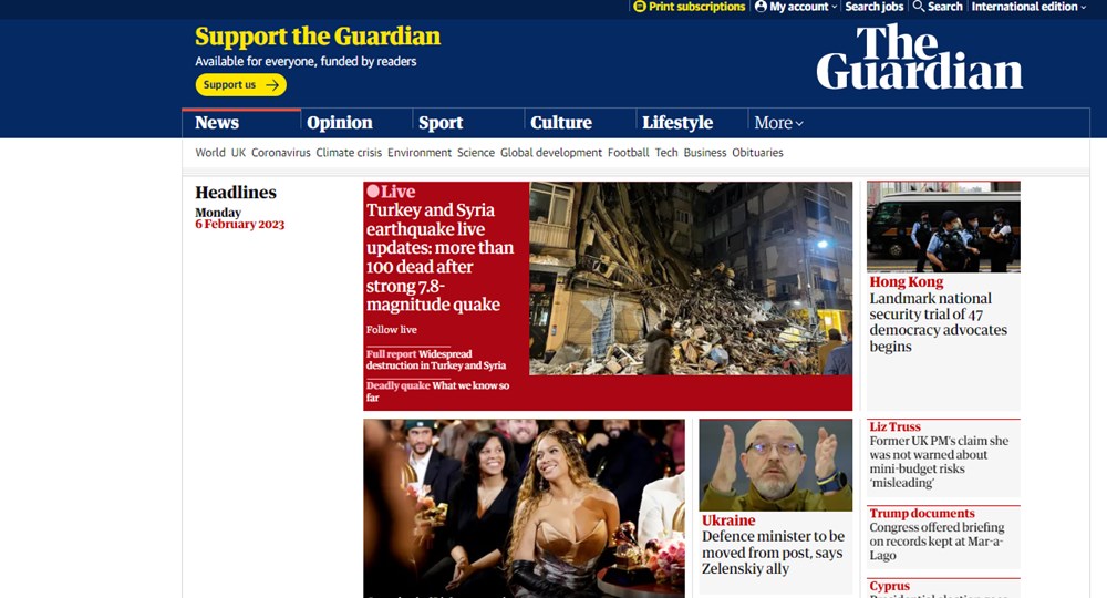 Türkiye'deki 7,4 büyüklüğündeki deprem dünya basınının manşetlerinde - 6