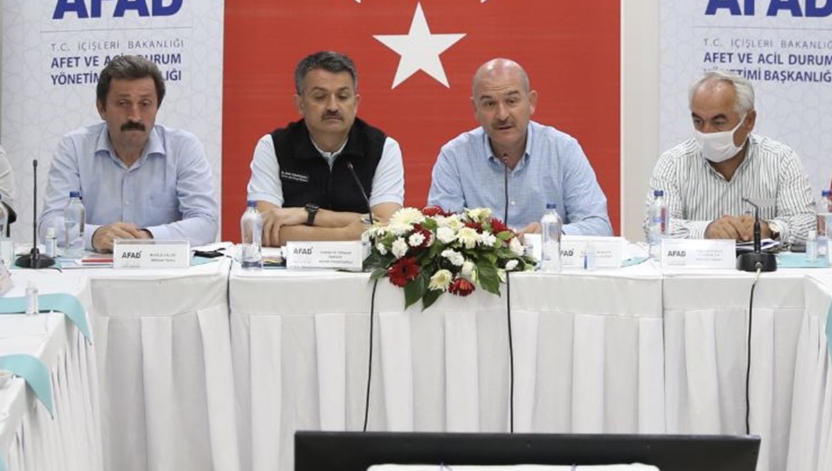 Tarım Bakanı Pakdemirli ve İçişleri Bakanı Soylu yangın bölgelerindeki son durumu anlattı