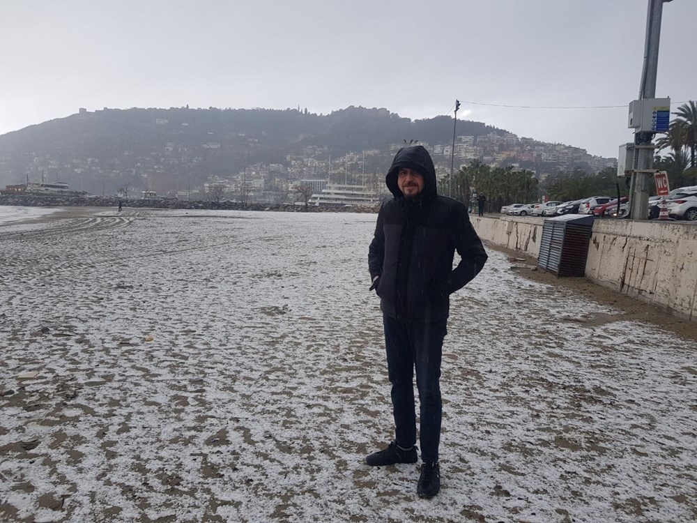 Alanya'ya 53 yıl aradan sonra kar - 7