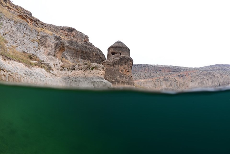 Diyarbakır'daki baraj gölünün su altı güzellikleri görüntülendi - 1