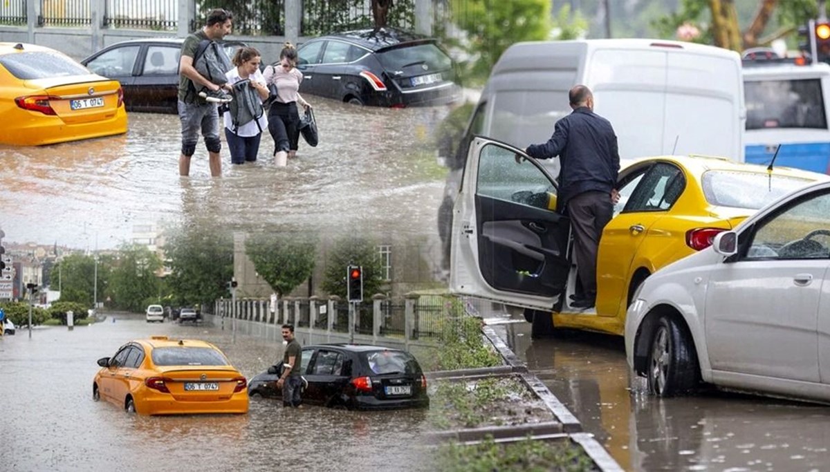 Ankara'da sağanak sele yol açtı