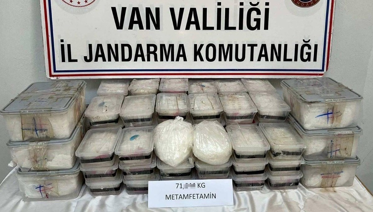 Van'da 71 kilo 629 gram uyuşturucu ele geçirildi