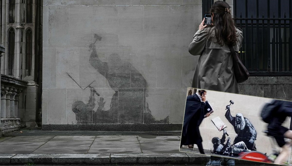 Banksy'nin yeni eserini sildiler