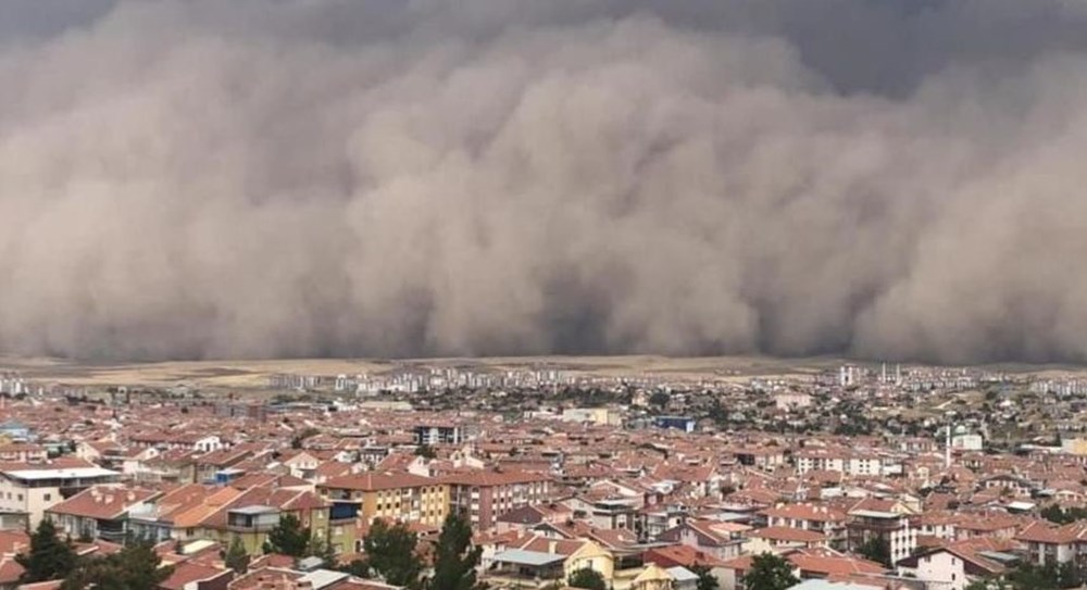 Ankara'da kum fırtınası: Polatlı'yı toz bulutu kapladı - 3