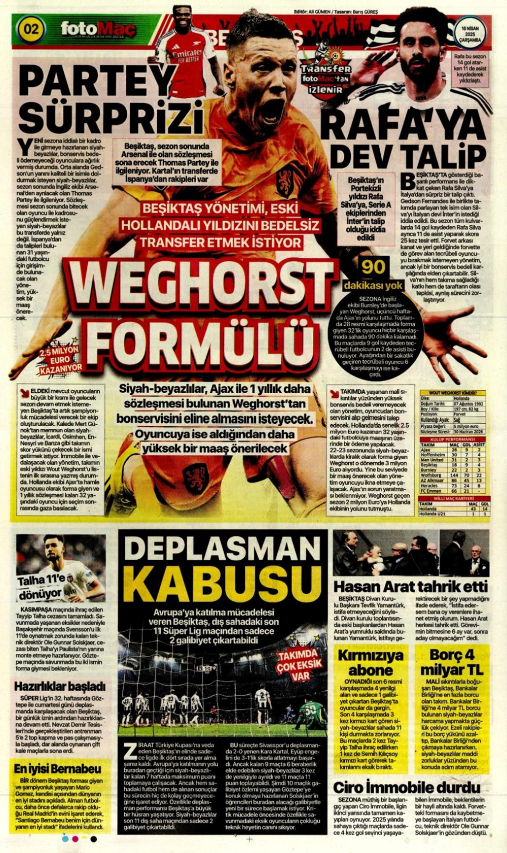 "Kim Min-Jae harekatı" (16 Nisan 2025 spor manşetleri) - 3