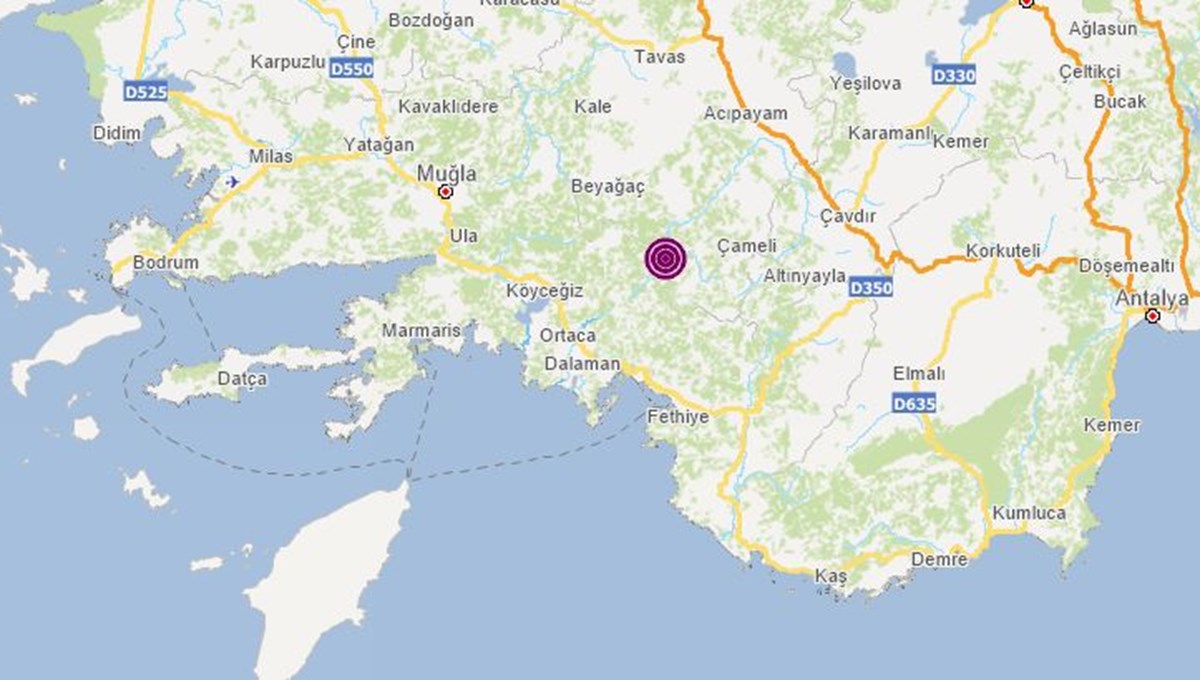 SON DAKİKA: Denizli'de 4,2 büyüklüğünde deprem