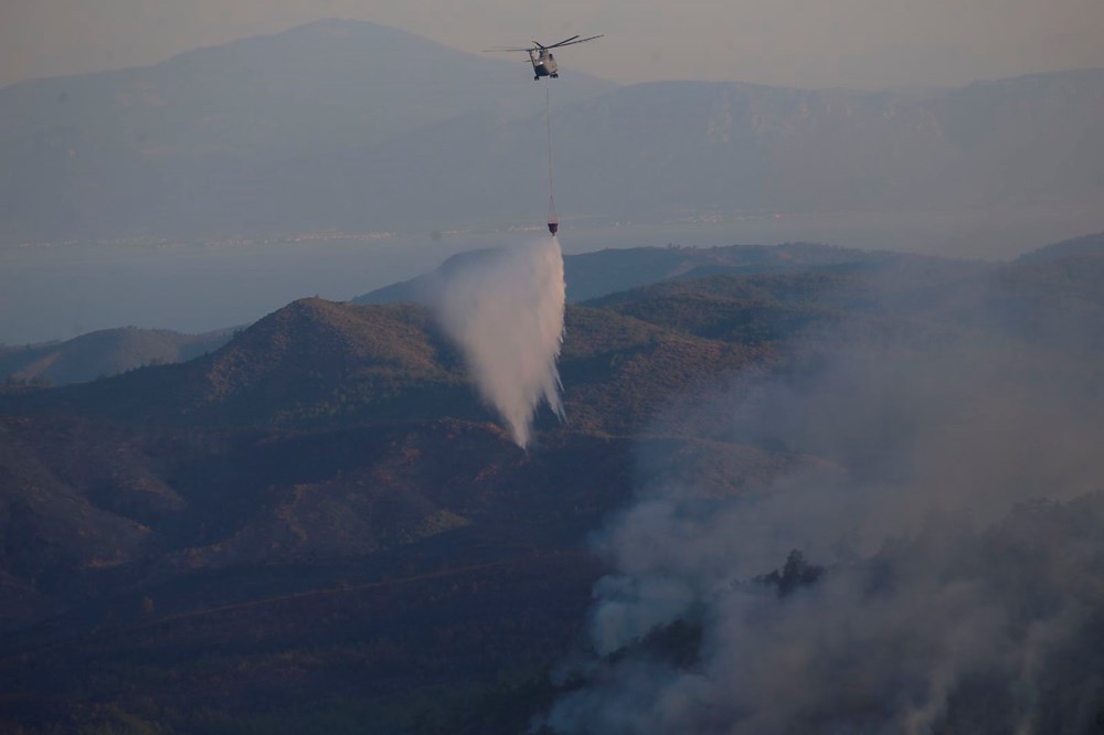 Marmaris'te orman yangını: Alevlerle mücadelede 2. gün - 19
