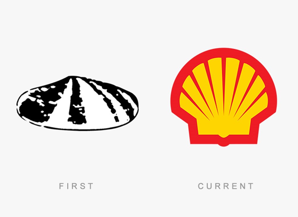 Give shell. Старые логотипы известных компаний. Первый логотип компании. Shell логотип. Первый логотип Шелл.