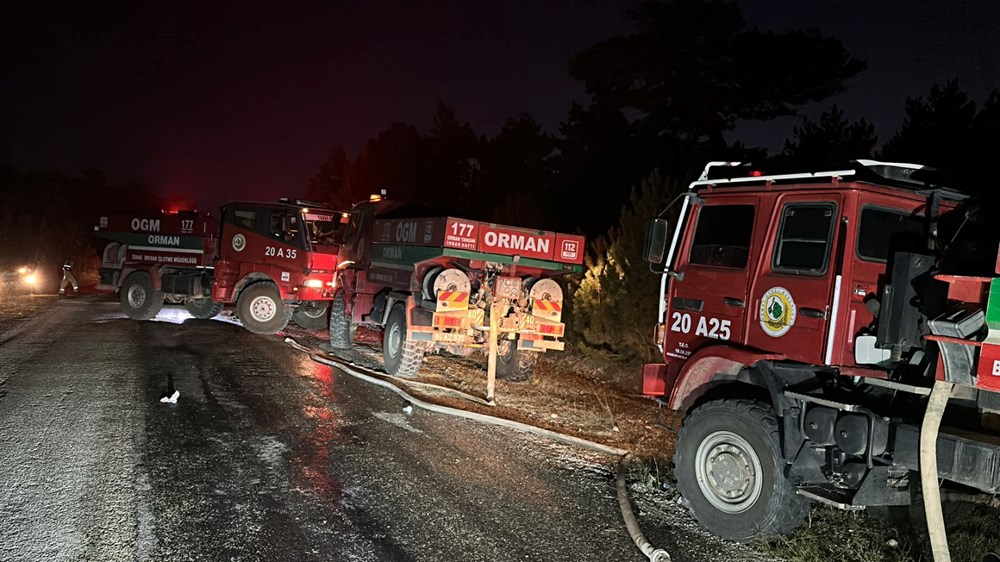 Uşak’taki orman yangınına müdahale sürüyor - 6