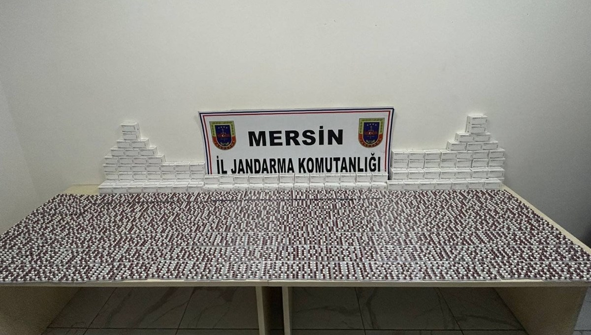 Mersin'de 14 bin uyuşturucu hap ele geçirildi