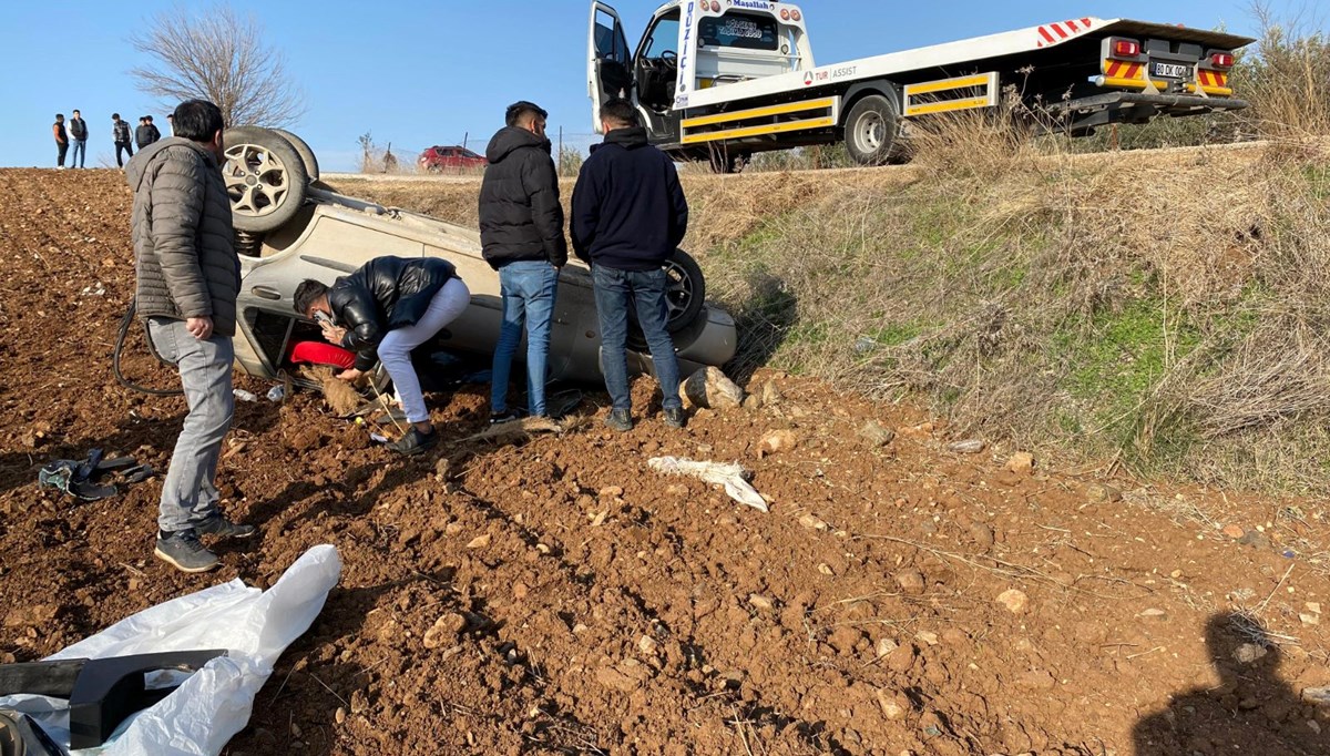 Osmaniye’de kontrolden çıkan otomobil takla attı: 2 yaralı