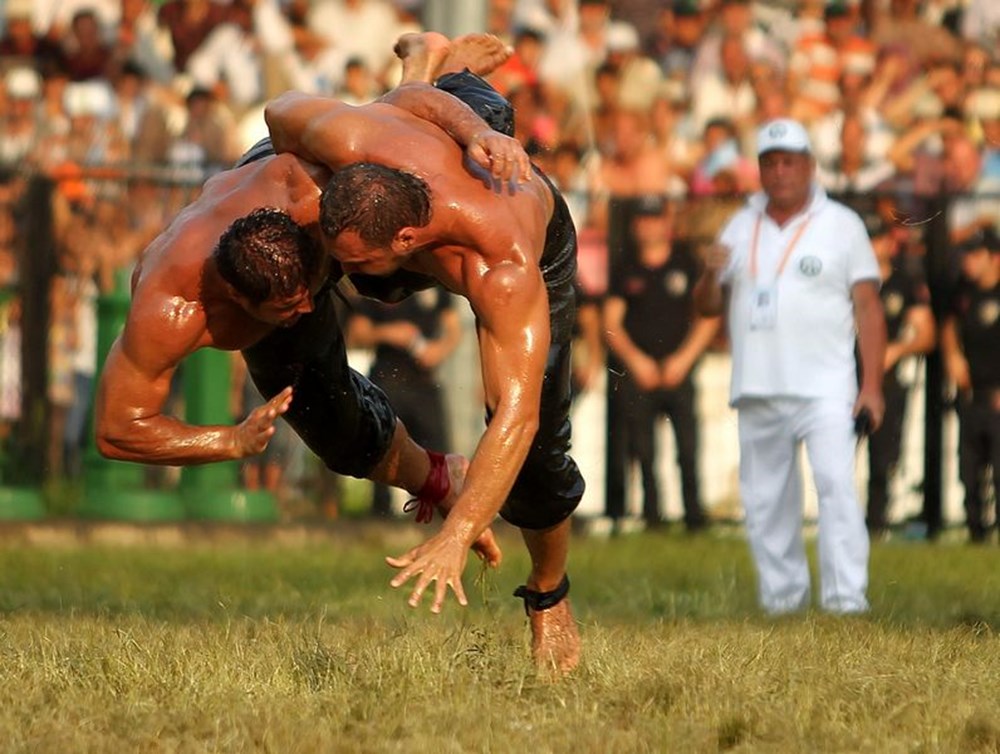 Oil Wrestling