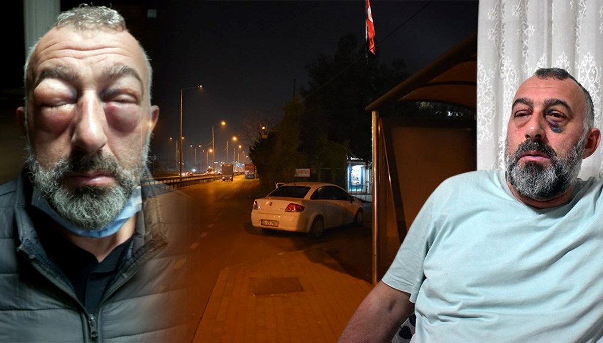 Kocaeli'de halk otobüsü şoförlerinden yolcuya dayak