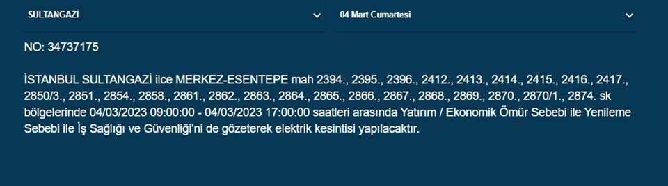 İstanbul'un birçok ilçesinde elektrik kesintisi (Avcılar, Tuzla, Beykoz, Bağcılar'da elektrikler ne zaman gelecek?) BEDAŞ ve AYEDAŞ duyurdu - 7