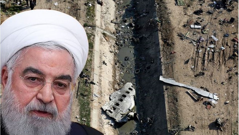 Ruhani, Zelenskiy'i arayarak düşürülen uçak nedeniyle özür diledi