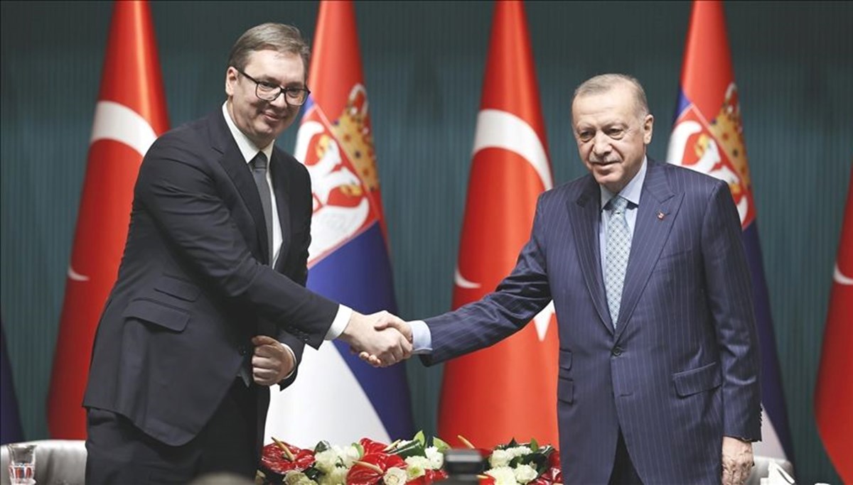 Cumhurbaşkanı Erdoğan, Sırbistan Cumhurbaşkanı Vucic'le görüştü