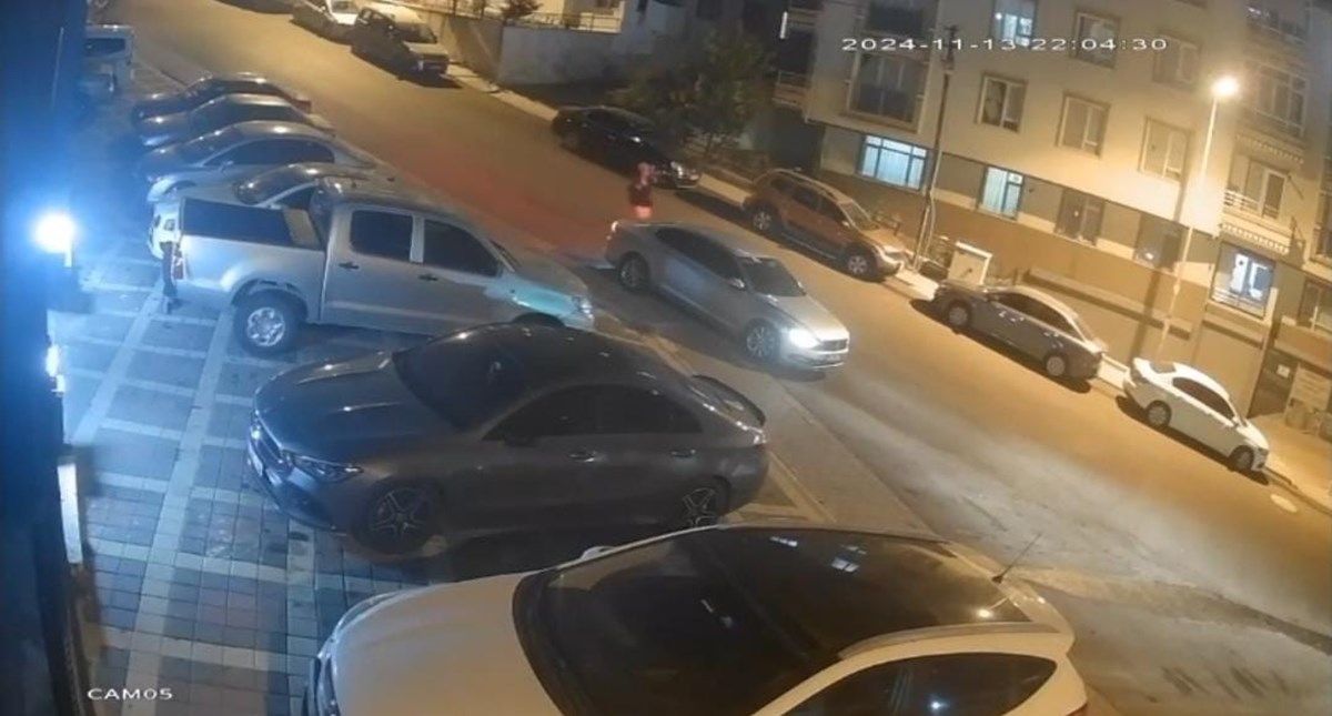 Dolandırıcıların arabadan inip kaçtıkları an güvenlik kamerası tarafından kaydedildi Dolandırıcıların arabadan inip kaçtıkları an güvenlik kamerası tarafından kaydedildi