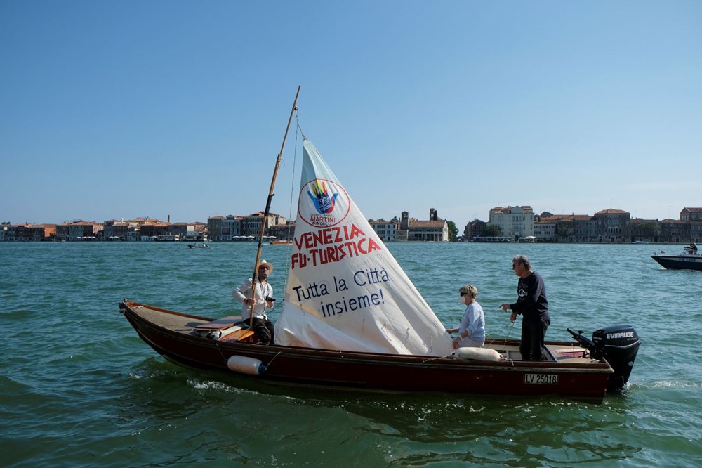 Venedik'te "turist istemiyoruz" protestosu - 5