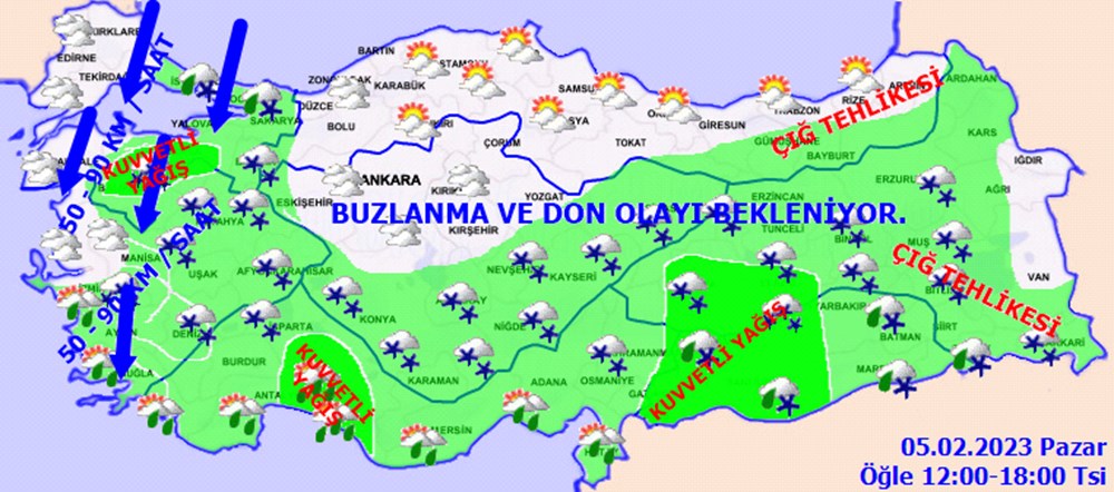 Meteoroloji'den 25 il için kar ve fırtına uyarısı (İstanbul, Ankara ve diğer illerde bugün hava nasıl olacak?) - 4