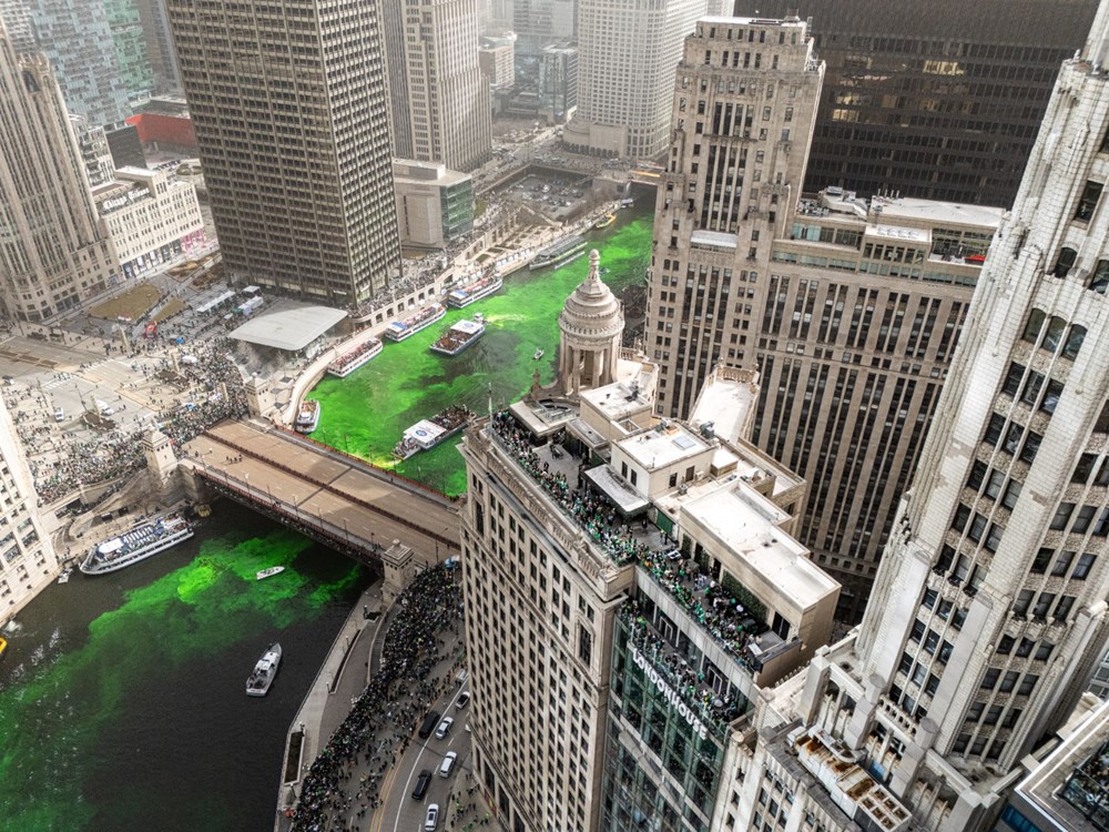 ABD'de Aziz Patrick Günü coşkusu: Chicago Nehri yeşile büründü 73 WO4JAKR1mUSiPyq eA n Q