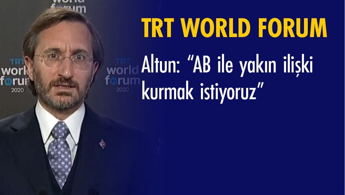 Dünyanın gözü kulağı TRT World Forum 2020’de