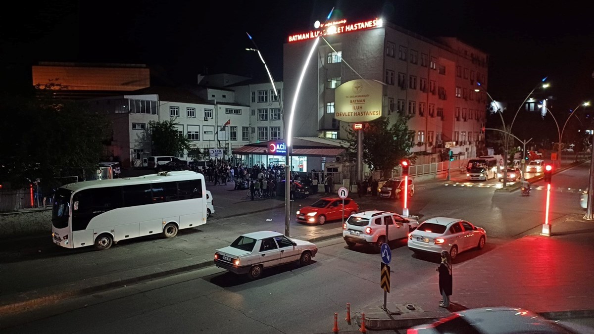 Olay sonrası hastane önünden görüntüler
