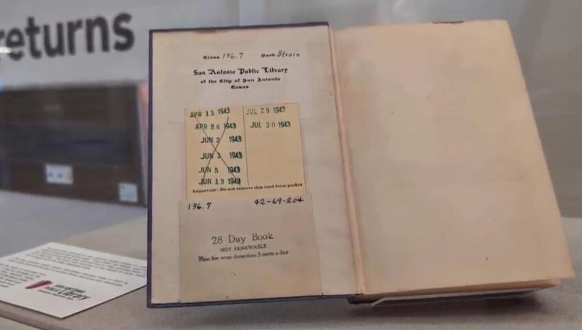 Ödünç kitap 82 yıl sonra geldi