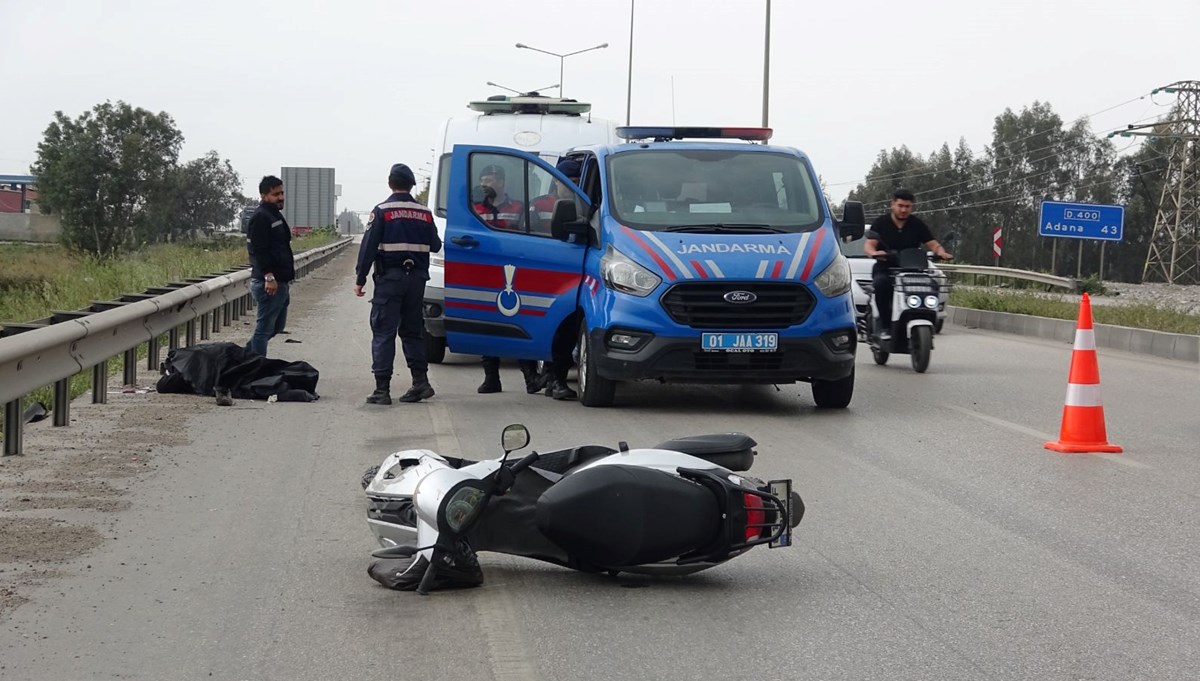 Adana'da motosiklet kazası: 1 ölü