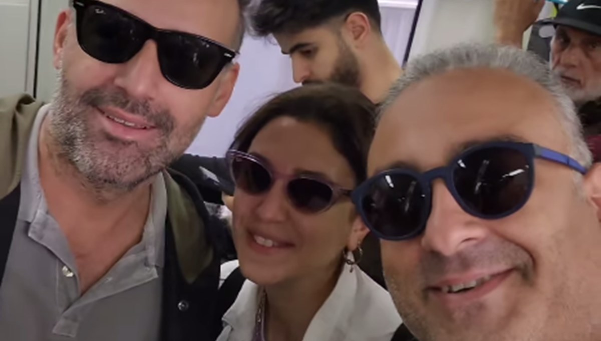 Ünlü oyuncular Marmaray'da karşılaştı (Toplu taşıma kullanan ünlüler)