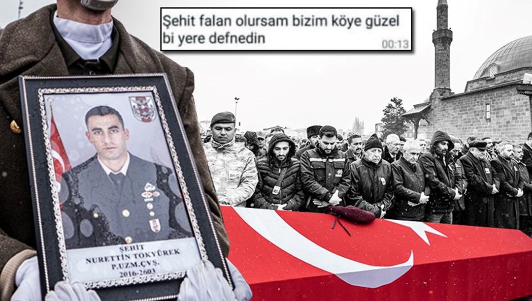 Şehit Tokyürek'e son veda: Vasiyeti yerine getirildi