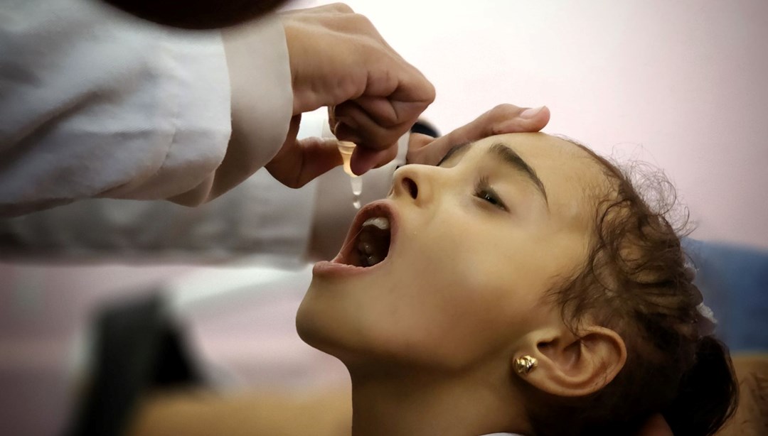 Gazze'de 446 binden fazla çocuğa "çocuk felci aşısı" yapıldı