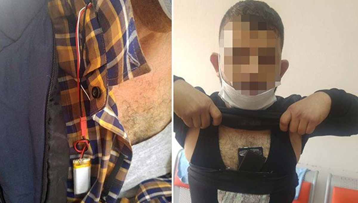 Daha önce 5'er kez girdikleri ehliyet sınavında, kopya düzeneği ile yakalandılar