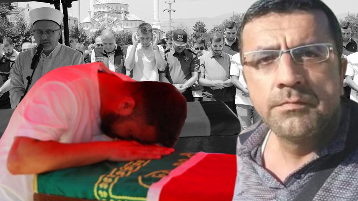 Acılı evlattan gözyaşlarıyla veda