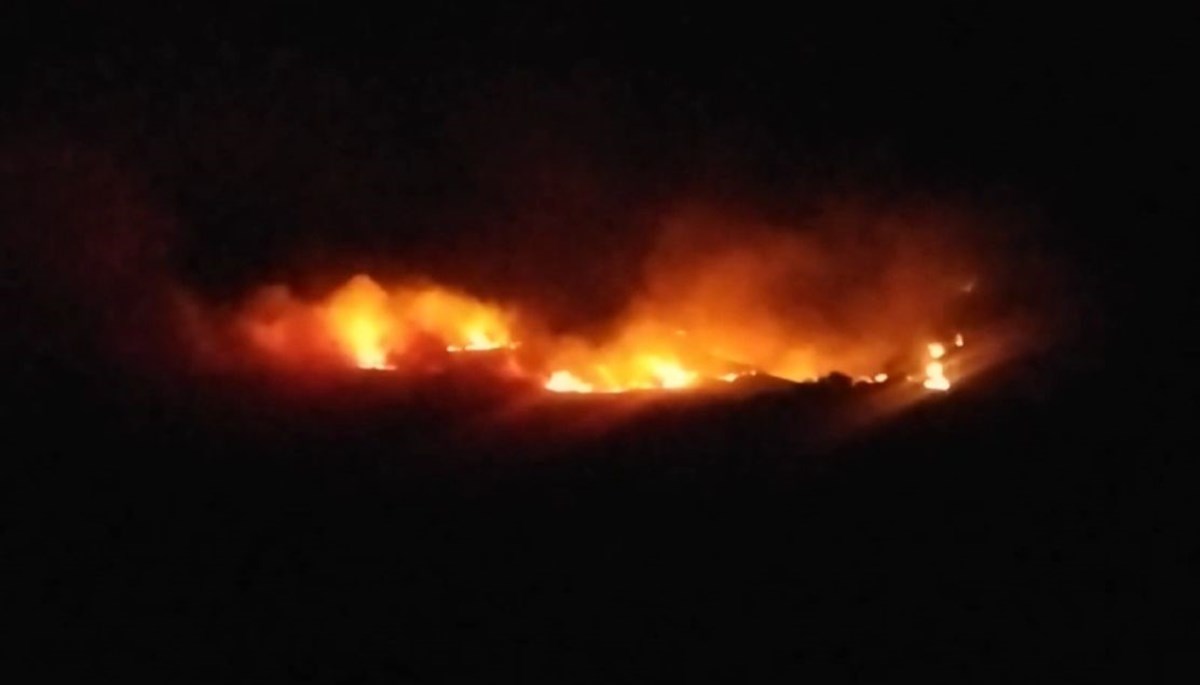 Tunceli'de çıkan örtü yangını 2 saatte söndürüldü