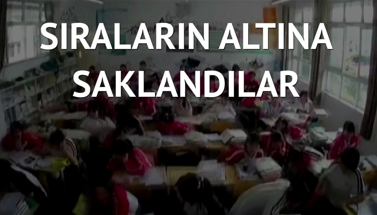 Çocuklar 6,1 büyüklüğünde depreme sınıfta yakalandı