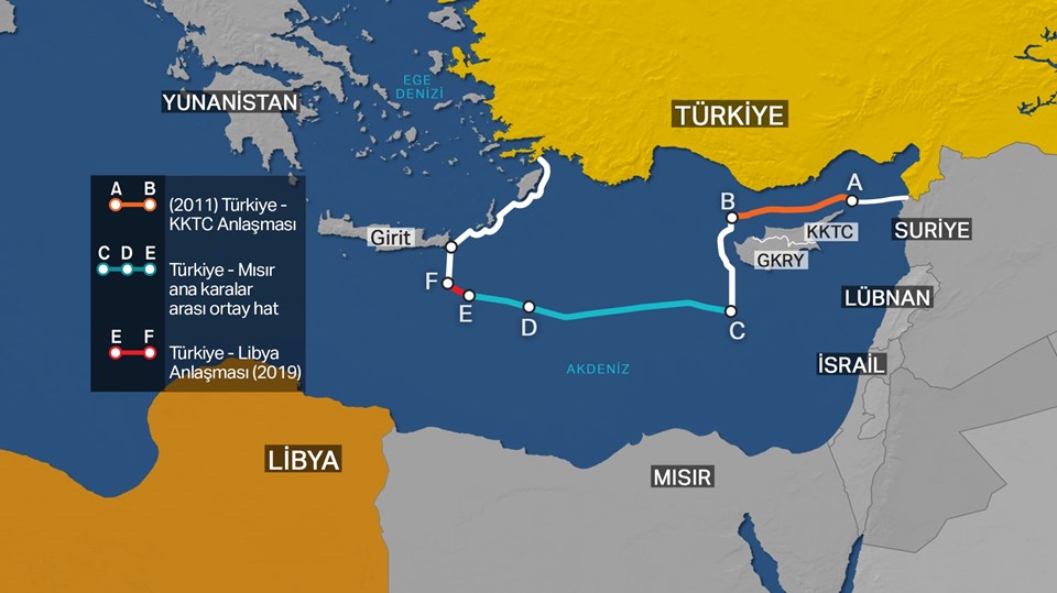 Türkiye-Libya kıta sahanlığı.