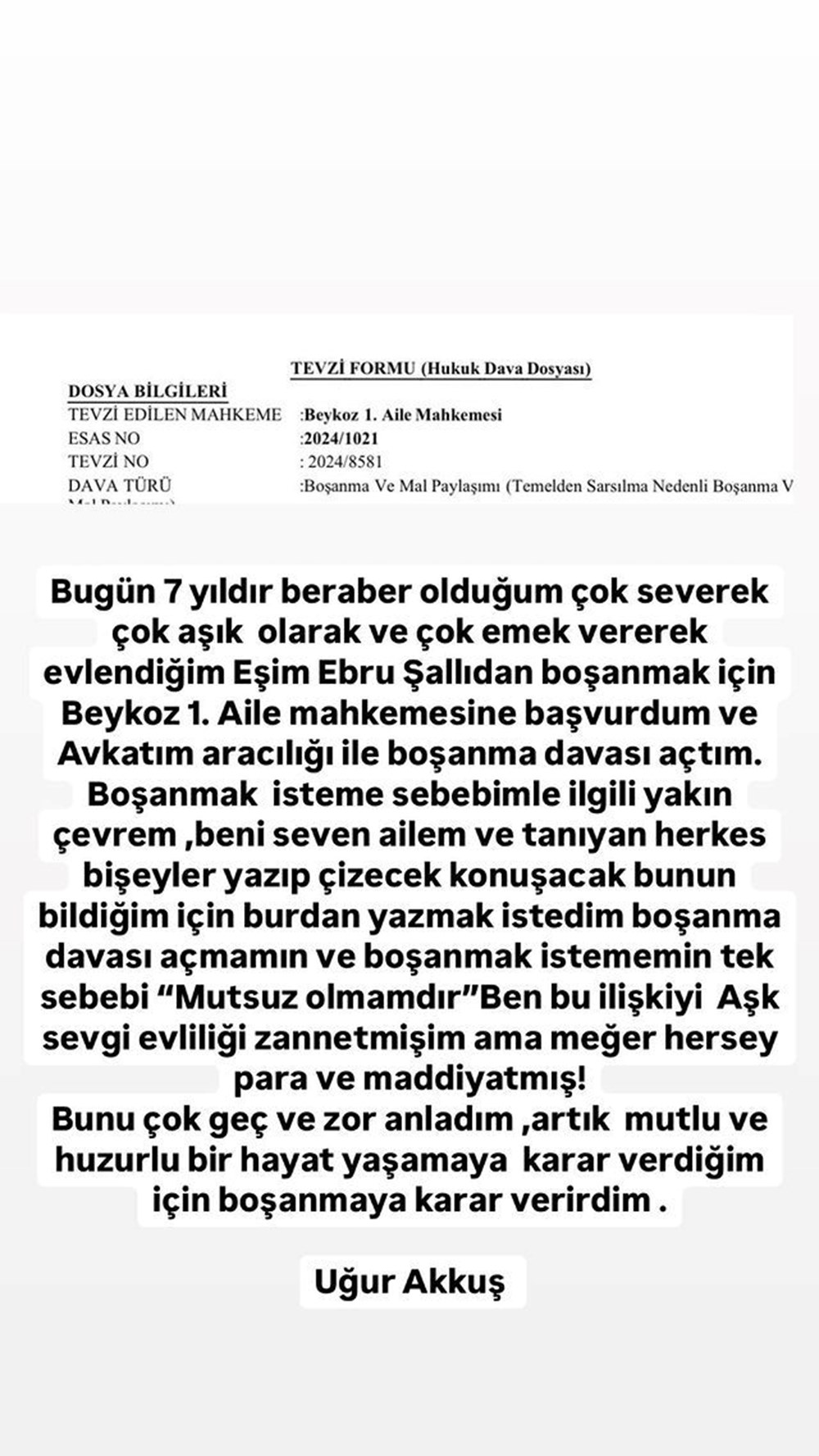 Ebru Şallı ile Uğur Akkuş boşanıyor! "Meğer her şey para ve maddiyatmış" - 3