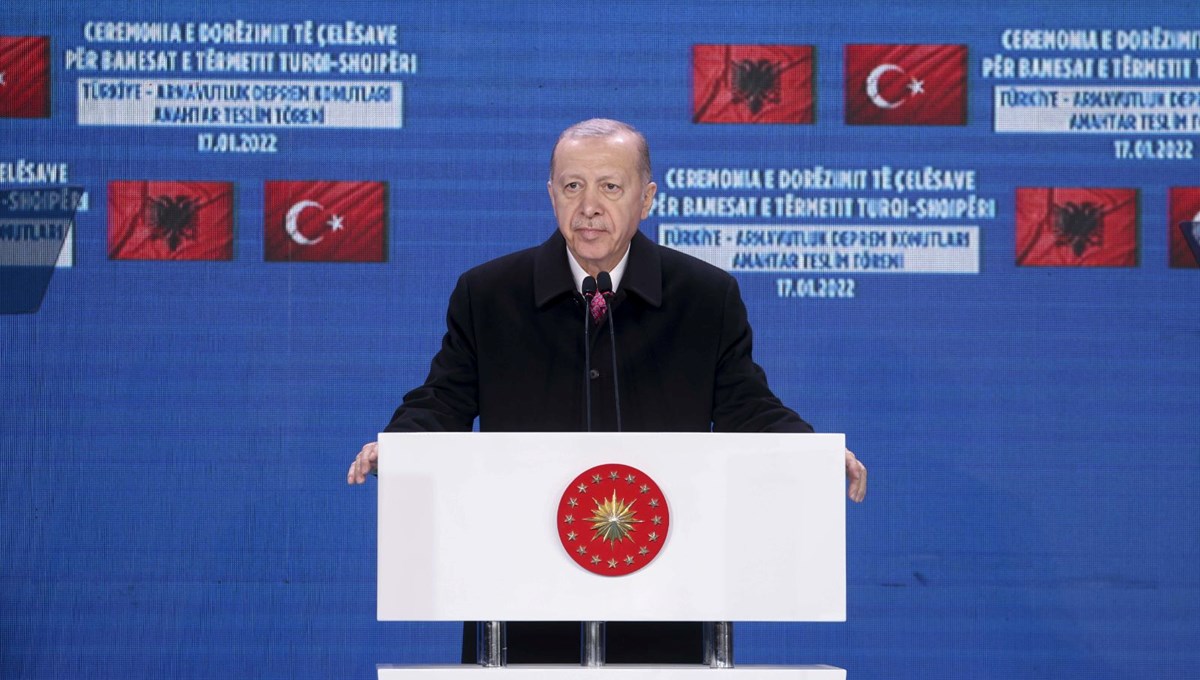 Cumhurbaşkanı Erdoğan: Türkiye-Arnavutluk dostluğunu taçlandırıyoruz
