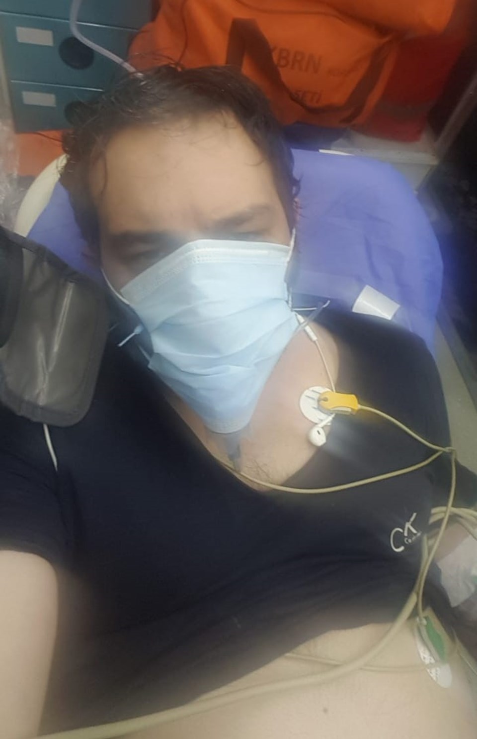 Sızan gazdan zehirlenen fabrika bekçisi Deniz Zeynettinoğlu hastaneye kaldırıldı